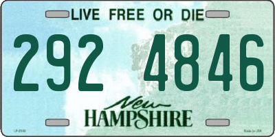 NH license plate 2924846