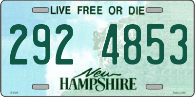 NH license plate 2924853