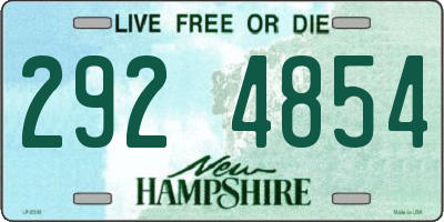 NH license plate 2924854