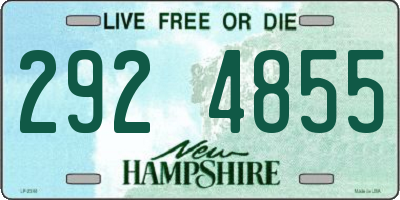 NH license plate 2924855