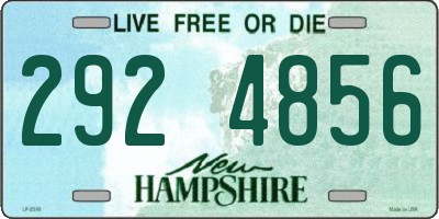 NH license plate 2924856