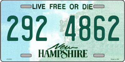 NH license plate 2924862