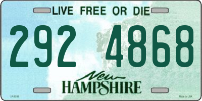 NH license plate 2924868