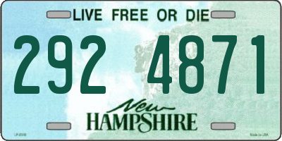 NH license plate 2924871