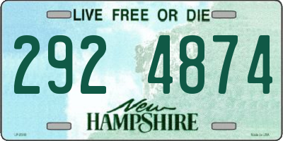 NH license plate 2924874