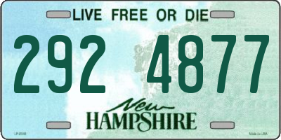 NH license plate 2924877