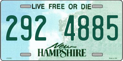 NH license plate 2924885