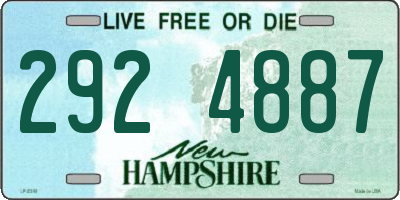 NH license plate 2924887