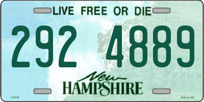 NH license plate 2924889
