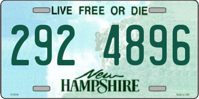 NH license plate 2924896