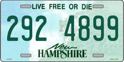 NH license plate 2924899