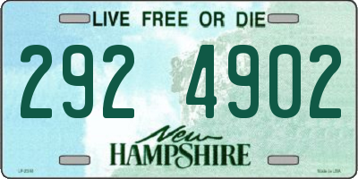 NH license plate 2924902