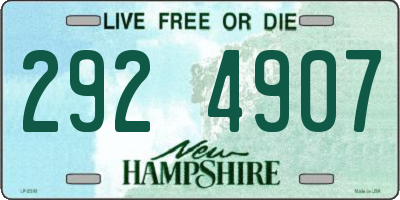 NH license plate 2924907