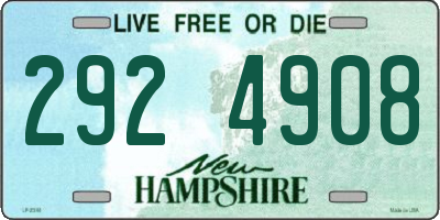 NH license plate 2924908