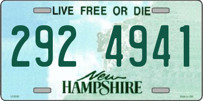 NH license plate 2924941