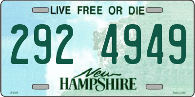 NH license plate 2924949