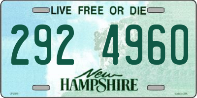 NH license plate 2924960