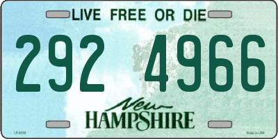 NH license plate 2924966
