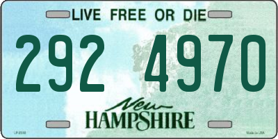 NH license plate 2924970