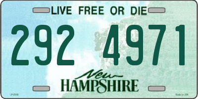 NH license plate 2924971