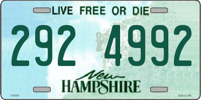 NH license plate 2924992