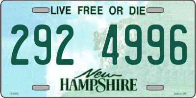 NH license plate 2924996