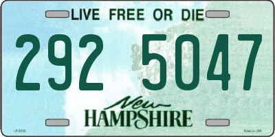 NH license plate 2925047