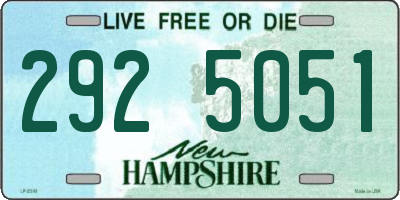 NH license plate 2925051