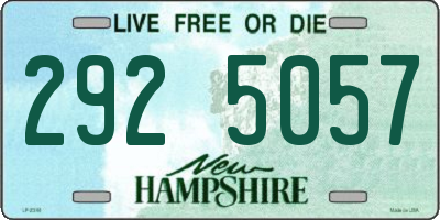 NH license plate 2925057