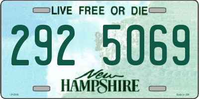 NH license plate 2925069