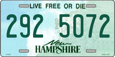 NH license plate 2925072
