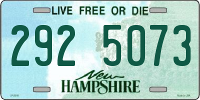 NH license plate 2925073