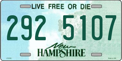NH license plate 2925107