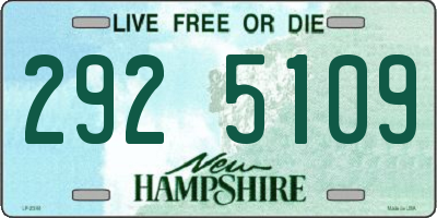 NH license plate 2925109