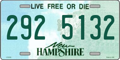 NH license plate 2925132