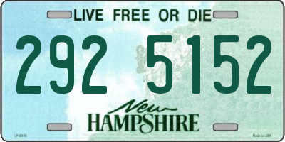NH license plate 2925152