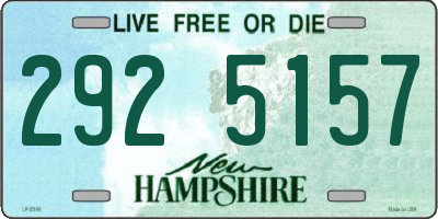 NH license plate 2925157