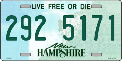 NH license plate 2925171