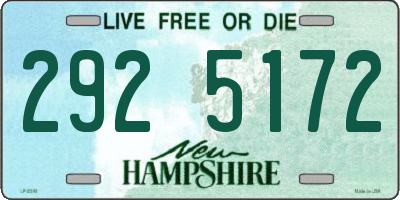 NH license plate 2925172