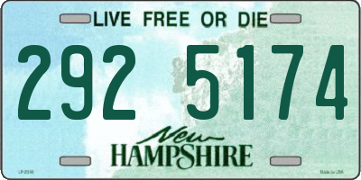 NH license plate 2925174