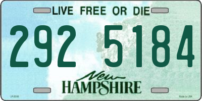 NH license plate 2925184