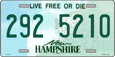 NH license plate 2925210