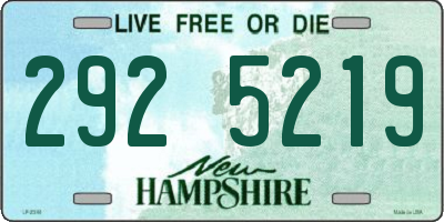 NH license plate 2925219