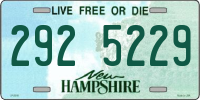 NH license plate 2925229
