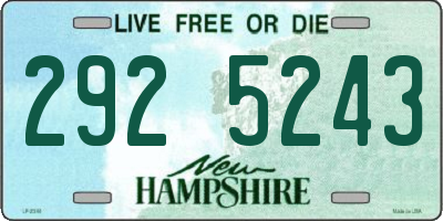 NH license plate 2925243