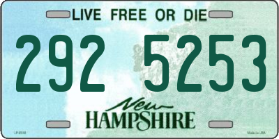 NH license plate 2925253