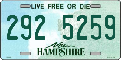 NH license plate 2925259