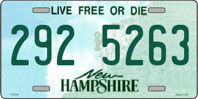 NH license plate 2925263