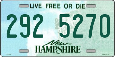 NH license plate 2925270