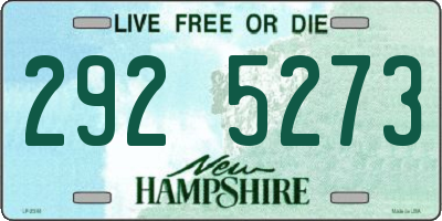 NH license plate 2925273